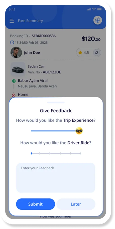 Ride feature customization