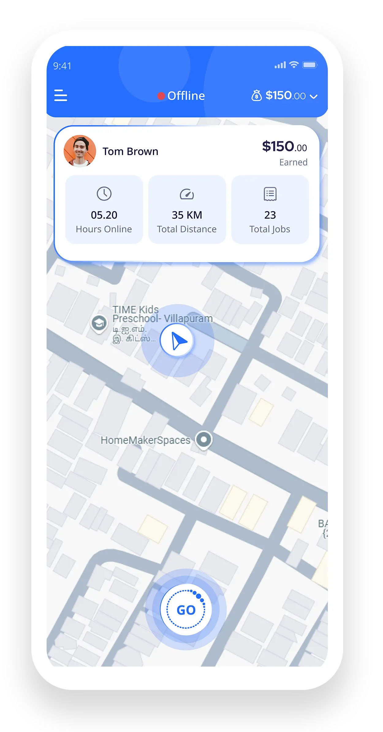 Ride Sharing Driver App Features