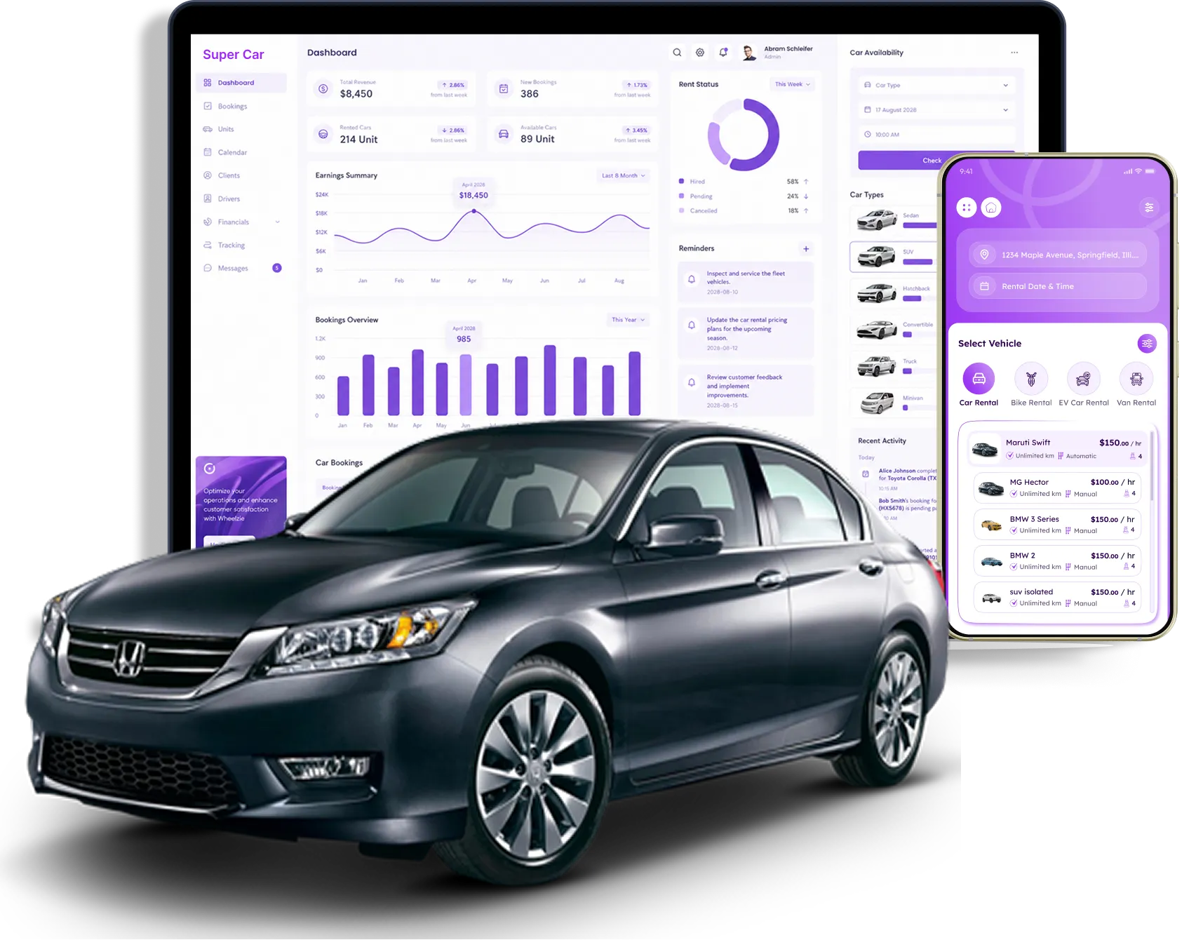 Car Rental App Development