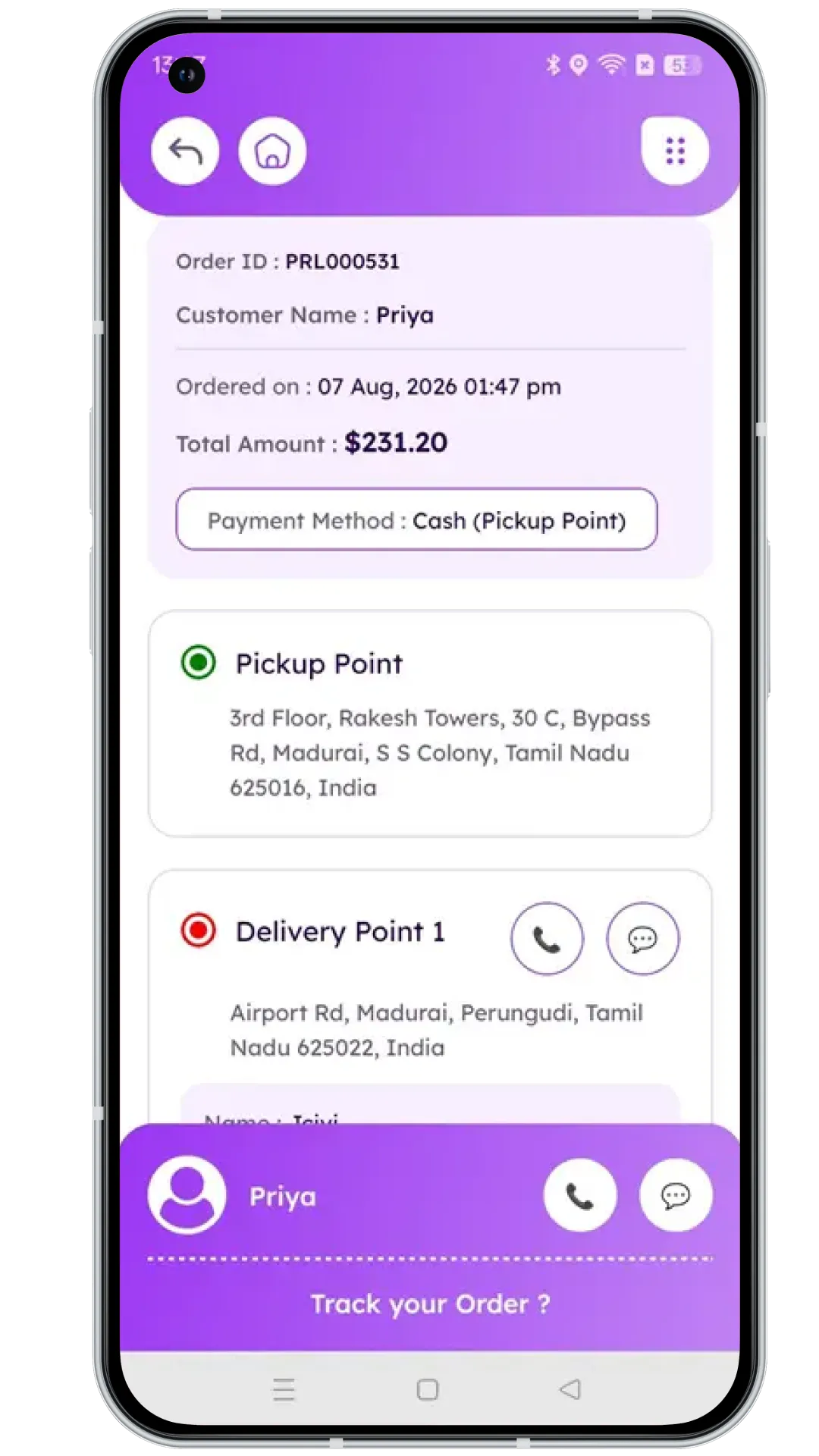 Super App Delivery Partner