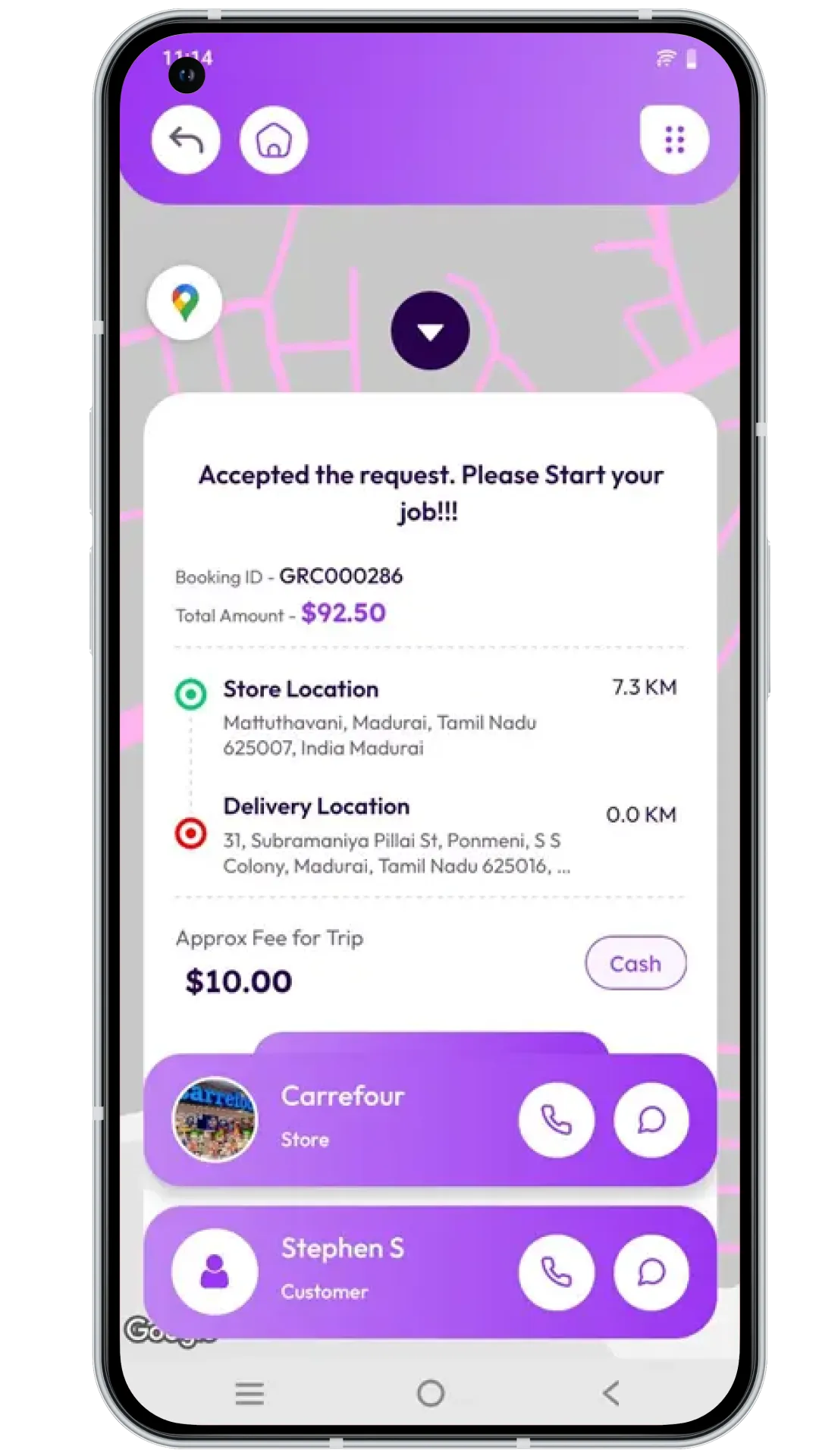 Super App Delivery Partner