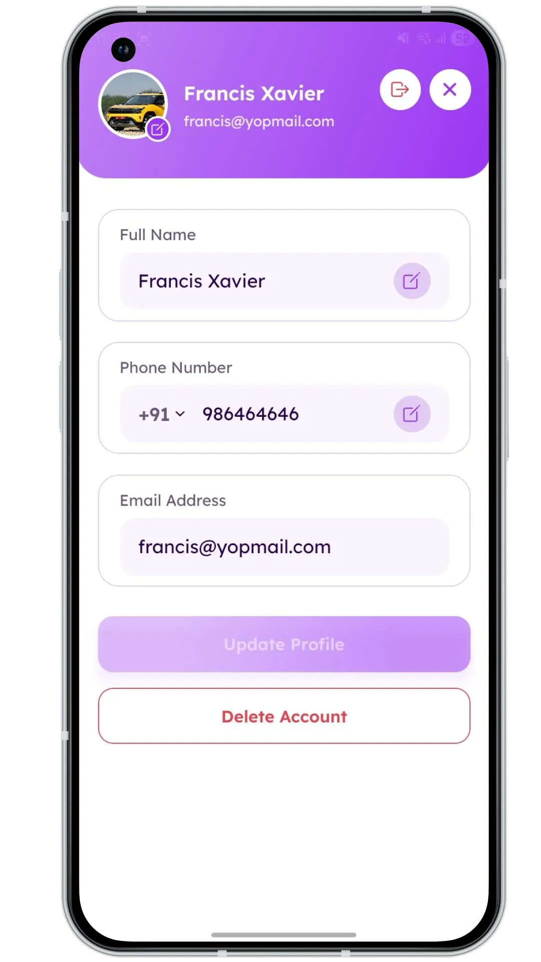 Rental Provider App