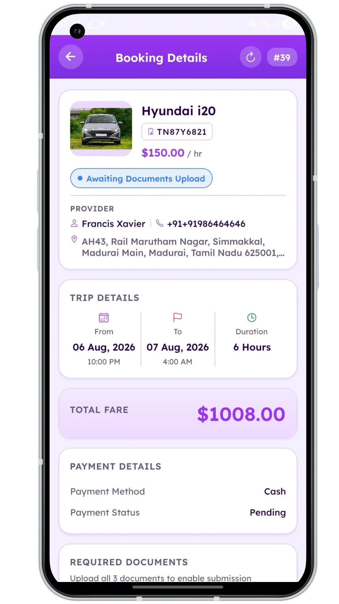 Rental Provider App